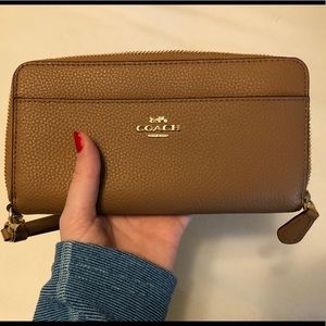 Brown Coach Wristlet